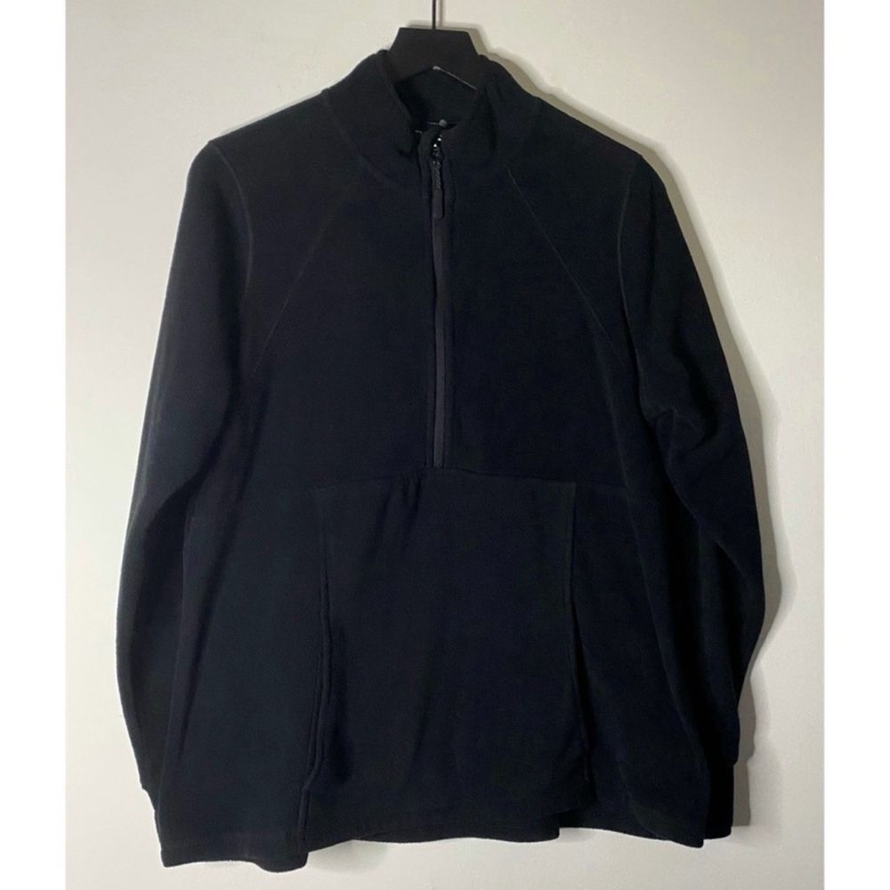 Zelos Plus Size Black Half Zip Fleece Pullover Size 0X